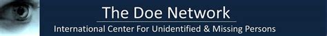 doe network updates|unidentified bodies database.